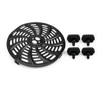 Plaque de cuisson efficace en acier inoxydable pour friteuse à air comprimé Gourmia GAF698 GAF686 6QT four lave-vaisselle poêle grill avec pare-chocs en caoutchouc
