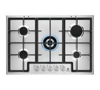 Plaque de cuisson - EGS75362X - 5 feux à gaz - Acier inoxydable - 75 cm - Commandes avant
