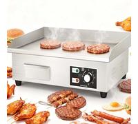 Plaque De Cuisson Électrique 36 Cm/55 Cm - Gril Professionnel En Acier Inoxydable 3000 W, (50 °C À 300 °C), Teppanyaki Antiadhésif Pour Crêpes, Barbecues Et Poulet - 220 V(3000W)