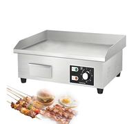 Plaque De Cuisson Électrique 36cm/55cm - 3000w, Plaque De Cuisson Professionnelle En Acier Inoxydable,Température Réglable (50 °C À 300 °C),Pour Crêpes,Poulet Et Barbecue - 220v(3000W)