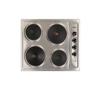 Plaque de cuisson électrique, 4 feux, inox, 580x510 mm