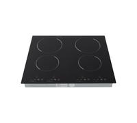 Plaque de cuisson électrique, céramique, pas de rayonnement électromagnétique, 4 zones de cuisson indépendantes, minuterie de 0 à 120 minutes, 9 niveaux de puissance réglables