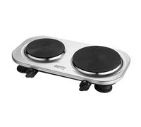 Plaque de cuisson électrique CR6511-2 feuX noir - 2500W - 185 mm - 155mm -Pieds antidérapants CR6511