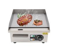 Plaque De Cuisson Électrique Professionnelle, Grill En Acier Inoxydable, À Surface Plane Comptoir, Chauffante