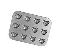 Plaque de cuisson en acier au carbone épais - Anti-adhésive - Passe au four - Pour biscuits, cupcakes et desserts de fête - Répartition homogène de la chaleur