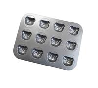Plaque de cuisson en acier au carbone épais - Anti-adhésive - Pour biscuits, cupcakes et desserts de fête
