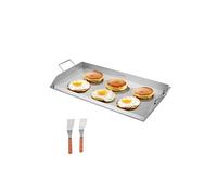 Plaque de Cuisson en Acier Inox Rectangulaire Universelle 80,9x37cm Avec Poignée