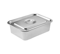 Plaque de cuisson en acier inoxydable 304 avec couvercle incassable, passe au four pour une cuisson homogène et antirouille, base robuste recouverte d'une plaque de cuisson en acier inoxydable