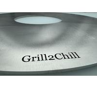 Plaque de cuisson en acier inoxydable HighTech - V2A 1.4301 - Pour barbecues sphériques de 57 cm de diamètre - Convient pour Weber > Kettle, Master-Touch/Napoléon > NK22, PRO22 / Outdoor Chef > Arosa,