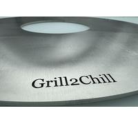 Plaque de cuisson en acier inoxydable HighTech V2A 1.4301 pour barbecues sphériques de 60 cm de diamètre, convient par exemple pour barbecue sphérique RÖSLE n° 1 F60 / No. 1 F60 AIR/Belly F60 et