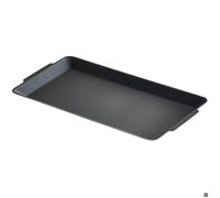 Plaque de cuisson en acier inoxydable pour plaques de cuisson et grils, taille S (22 x 14 cm).