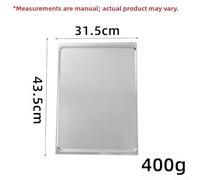 Plaque de cuisson en aluminium 43,5 x 31,5 cm, non pour pain, gâteau, biscuit, 435 x 315 mm