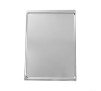 Plaque de cuisson en aluminium 43,5 x 31,5 cm pour pain, gâteau, biscuits avec bords roulés renforcés pour une durabilité et une stabilité améliorées