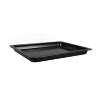 Plaque de Cuisson en Émail Noir pour Viande et Tourtes, Usage Familial | Surface Lisse, Transfert Rapide de Chaleur, Usage Camping, Format Réutilisable, pour Poulet et Rassemblements