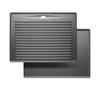 Plaque de cuisson en fonte pour barbecue à gaz Taino Pro 4 et 6 Series - 41,5 x 31 cm - Plaque réversible universelle pour barbecue Taino Red 4 et 6 - Accessoire de poêle à pizza - Accessoire de