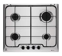 Plaque de cuisson en inox encastrable 4 feux gaz - ELECTROLUX - RGG 6242 OOX - Allumage électronique - Avant