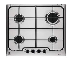 Plaque de cuisson en inox encastrable 4 feux gaz - ELECTROLUX - RGG 6242 OOX - Allumage électronique - Avant