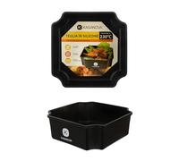 PLAQUE DE CUISSON EN SILICONE 21X21X7,7CM NOIR