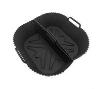 Plaque de cuisson en silicone pour friteuse à air comprimé avec coussin isolant résistant à la chaleur, doublure qui passe au micro-ondes et au four pour une cuisson sans cuisson et un nettoyage