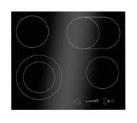 Bomann, Plaque de cuisson en vitrocéramique 4 feux avec double zone encastrable, EBK7941