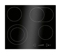 Bomann, Plaque de cuisson en vitrocéramique 4 feux avec double zone encastrable, EBK7941