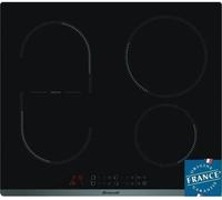 Plaque de cuisson encastrable BRANDT BPI6427B, 3600W, Induction, 4 zones de cuisson, Verre, Noir