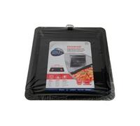 CARE+PROTECT Plaque de Four Extensible de 37cm à 52cm - Universel - en Acier Inoxydable - Double Couche de Revêtement Antiadhésif - Accessoire d'Origine