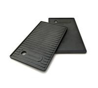 Barbecook plaque de cuisson barbecue universelle en fonte émaillée, accessoire plancha, noir, pour Brahma 42.7x2x24 cm
