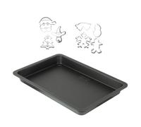 Plaque de cuisson four de 42 x 29 cm et 7 emporte-pièces de Noël inox Zenker Noël Zenker