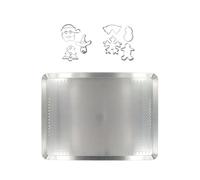 Plaque de cuisson four microperforée de 40 x 30 cm et 7 emporte-pièces de Noël inox Zenker Noël