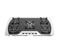 Plaque De Cuisson Gaz 5 Feux,36 Pouces CuisinièRe à Gaz 5 BrûLeurs IntéGréS CuisinièRe à Gaz En Acier Inoxydable Ng/Gpl Table De Cuisson 90cm,Pour Une Grande VariéTé De Cuisines