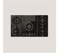 Plaque de cuisson gaz avec hotte intégrée Elica NT FLAME EVO BL/A 88 (PRF0196341) Evacuation Noir