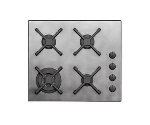 Plaque de Cuisson Gaz Barazza 60 cm Unique 1PUN64 Acier Vintage