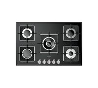 Plaque de Cuisson Gaz Fulgor Milano 75 cm S Design FCH 775 G WK BK Black Glass