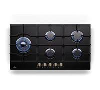 Plaque de Cuisson Gaz Klarstein 90 cm 5 Brûleurs Encastrable 11100W Noir Noir G