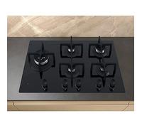 Plaque de cuisson gaz noire en verre - WHIRLPOOL GOA 9523/NB1 - 4 brûleurs - Largeur 860 mm