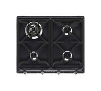 Plaque de Cuisson Gaz Smeg 60 cm Victoria SR964NGH Noir