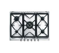 Cuisinière à gaz Smeg SRV576GH5 - Acier inoxydable - 5 brûleurs - Allumage électronique