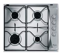 Whirlpool AKM 268 IX - Table de cuisson au gaz - 4 plaques de cuisson - Niche - largeur : 56 cm - profondeur : 48 cm - sans cadre - acier inoxydable Acier inoxydable G