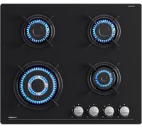 Plaque de Cuisson Gaz - ZIG-ZAG TERRITOIRES - 60 cm - 4 Feux - 8500W - Noir