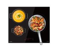 Plaque de cuisson induction - 3 foyers - 3 boosters - 7200W - L59 x P52 cm CIH721T278K0 - Noir