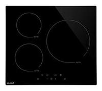Plaque Induction 3 Feux Encastrable BELDEKO - 5800W avec Booster - Fiable et Robuste - Minuteur, Touches Tactiles, Anti-Débordement, 9 Niveaux de Puissance
