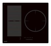 Plaque de cuisson induction 3 zones avec zone flex - 6500W - Verre noir - boosters - Pause et maintien au chaud