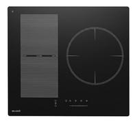 Plaque de cuisson induction 3 zones avec zone flex - 6500W - Verre noir mat - boosters - Pause et maintien au chaud