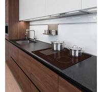 Plaque de cuisson induction 4 zones avec zone flex - 7200W - Slider tactile - boosters - Pause et maintien au chaud