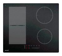 Plaque de cuisson induction 4 zones avec zone flex - 7200W - Verre noir mat - boosters - Pause et maintien au chaud