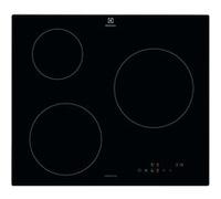Plaque de cuisson induction 60cm 3 feux 6000w noir Electrolux LIB60320CK noir G