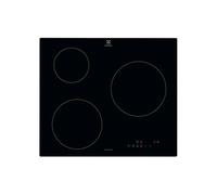Plaque de cuisson induction 60cm 3 feux 6000w noir Electrolux LIB60320CK noir G