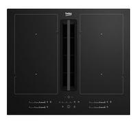 Plaque de cuisson induction avec hotte intégrée BEKO HIXI64701UP Noir