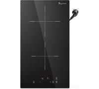 Plaque de cuisson induction encastrable - CACTOSE - 2 feux - Demi-pont - Boost 3500W - Minuterie 99 min